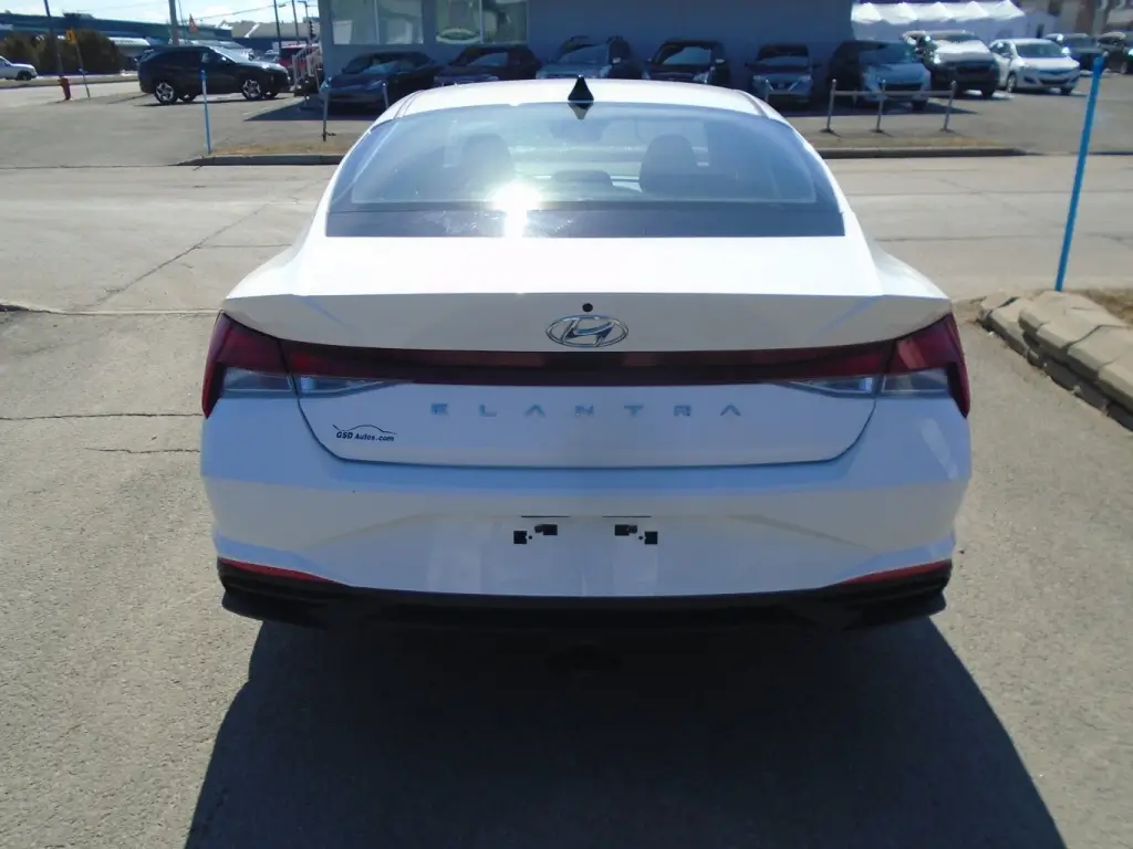 2021 Hyundai Elantra parked, displaying its sharp exterior design and modern styling.